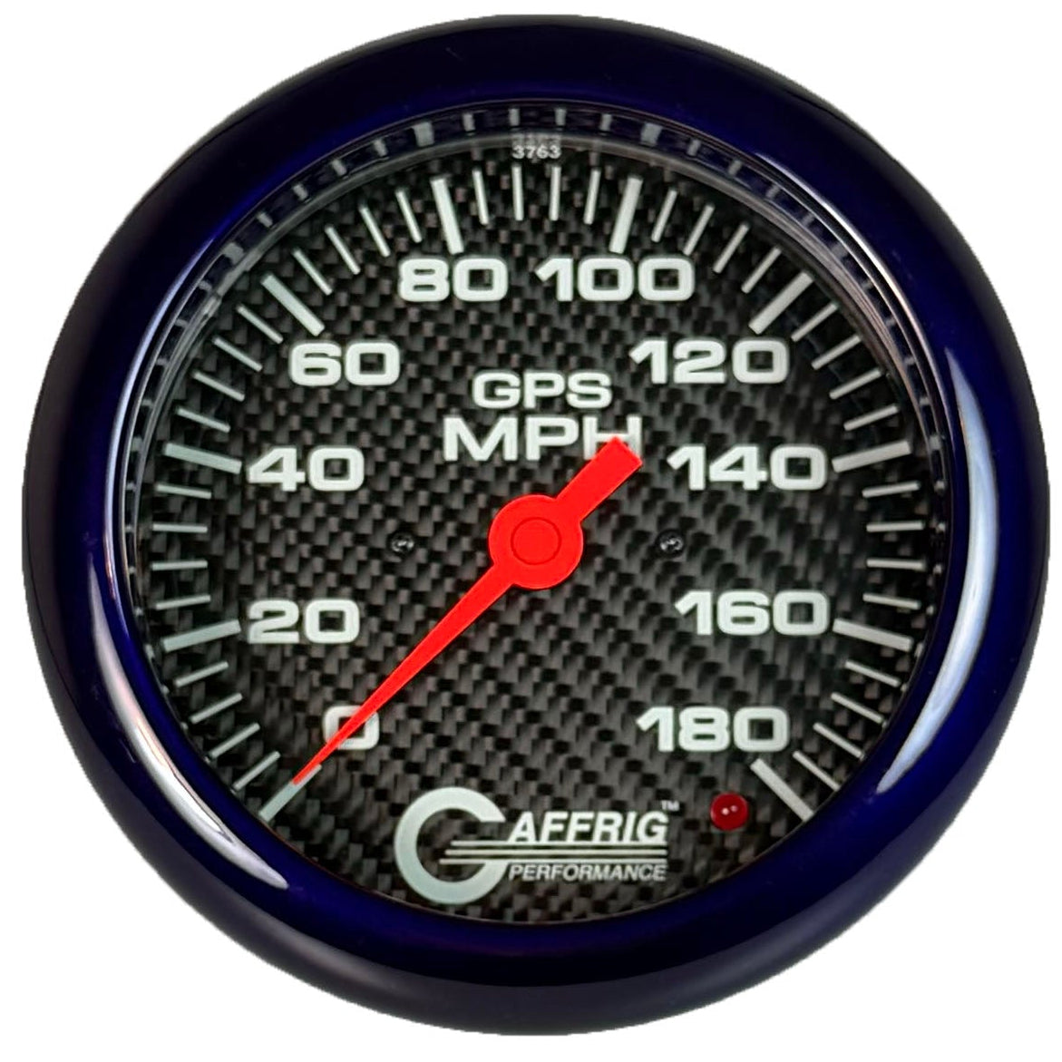 GAFFRIG PART #4051 4 5/8 INCH GPS ANALOG 180 MPH SPEEDOMETER MARINE BOAT GAUGE HEAD ONLY CARBON FIBER