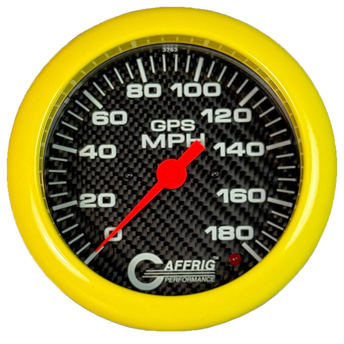GAFFRIG PART #4051 4 5/8 INCH GPS ANALOG 180 MPH SPEEDOMETER MARINE BOAT GAUGE HEAD ONLY CARBON FIBER