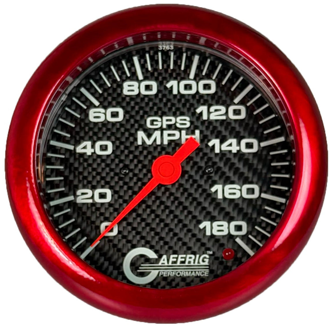 GAFFRIG PART #4052 4 5/8 INCH GPS ANALOG 180 MPH SPEEDOMETER MARINE BOAT GAUGE KIT CARBON FIBER