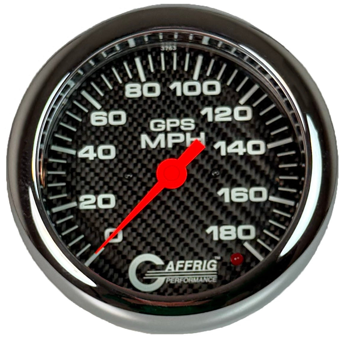 GAFFRIG PART #4052 4 5/8 INCH GPS ANALOG 180 MPH SPEEDOMETER MARINE BOAT GAUGE KIT CARBON FIBER