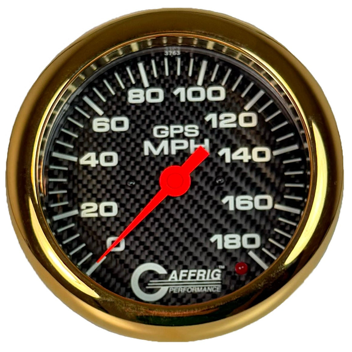 GAFFRIG PART #4052 4 5/8 INCH GPS ANALOG 180 MPH SPEEDOMETER MARINE BOAT GAUGE KIT CARBON FIBER