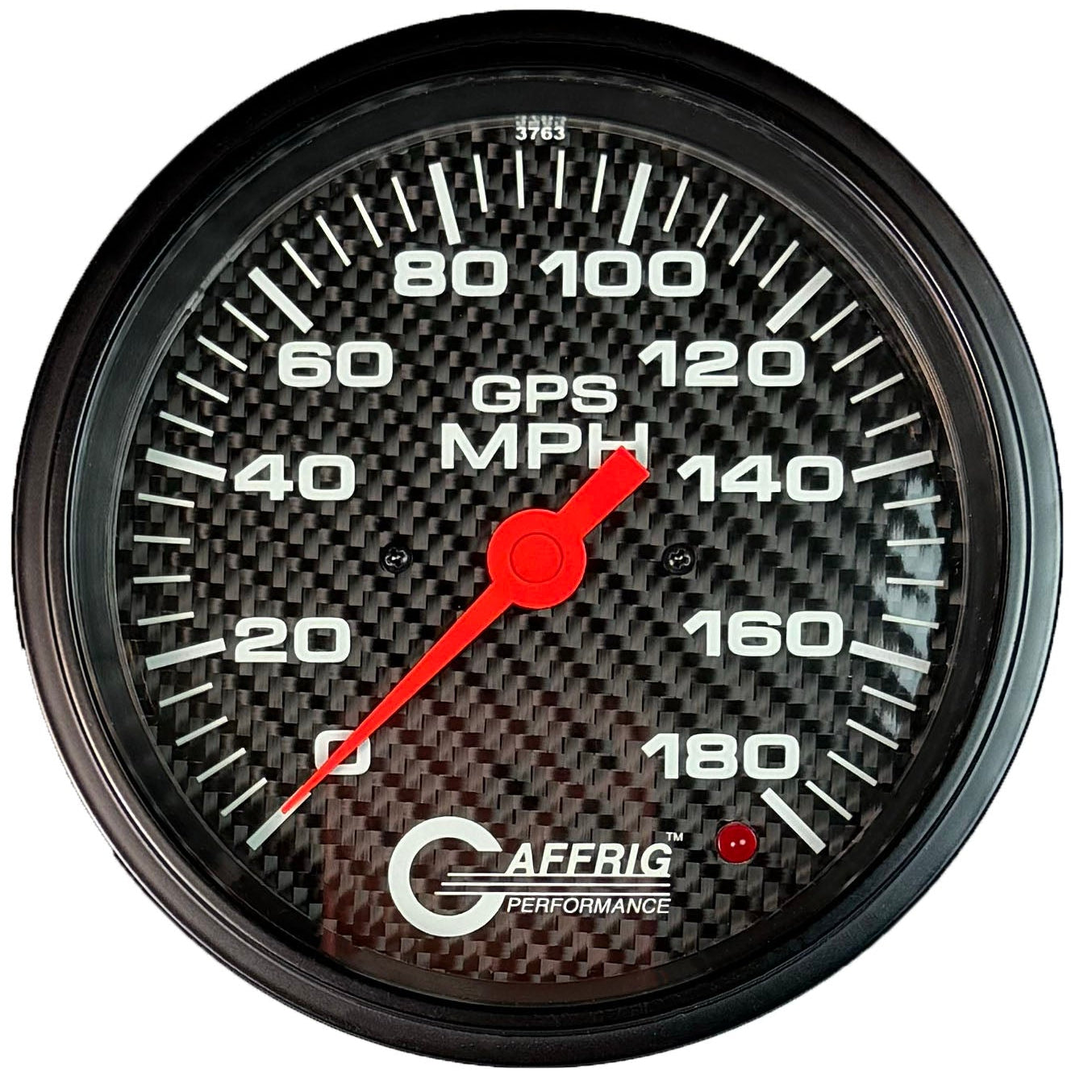 GAFFRIG PART #4052 4 5/8 INCH GPS ANALOG 180 MPH SPEEDOMETER MARINE BOAT GAUGE KIT CARBON FIBER