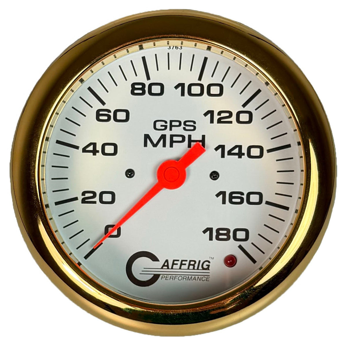 GAFFRIG PART #4545 4 5/8 INCH GPS ANALOG 180 MPH SPEEDOMETER MARINE BOAT GAUGE HEAD ONLY WHITE