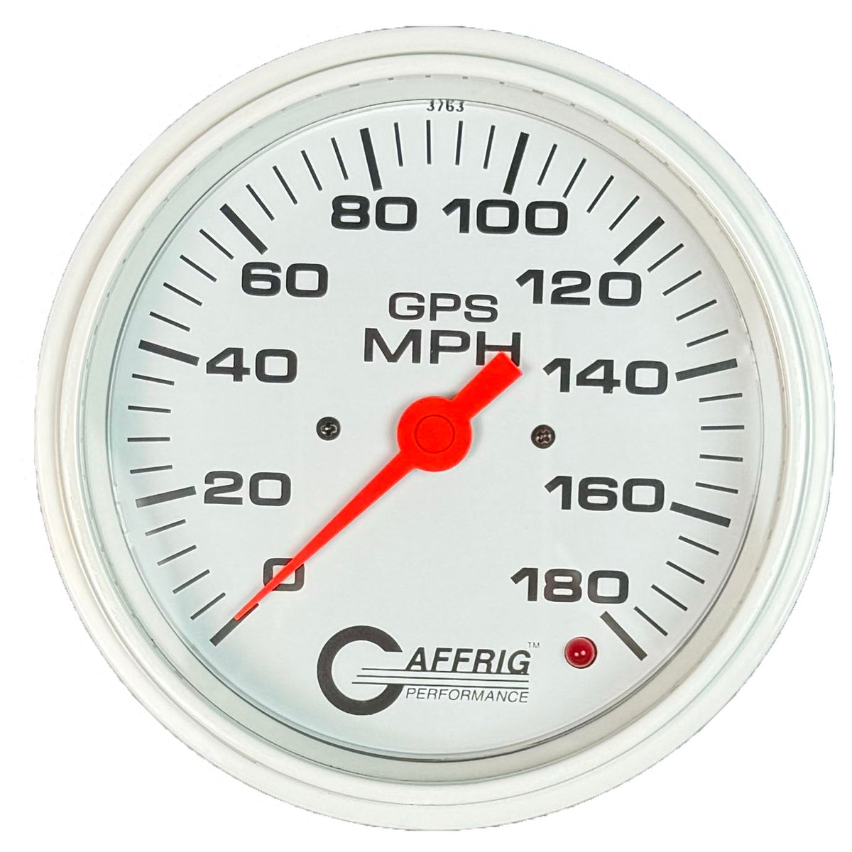 GAFFRIG PART #4545 4 5/8 INCH GPS ANALOG 180 MPH SPEEDOMETER MARINE BOAT GAUGE HEAD ONLY WHITE