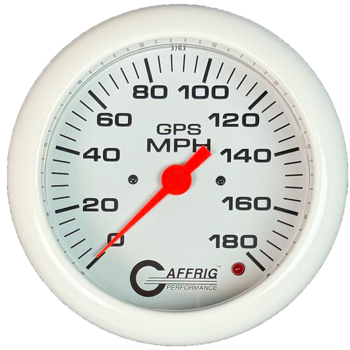 GAFFRIG PART #4546 4 5/8 INCH GPS ANALOG 180 MPH SPEEDOMETER MARINE BOAT GAUGE KIT WHITE