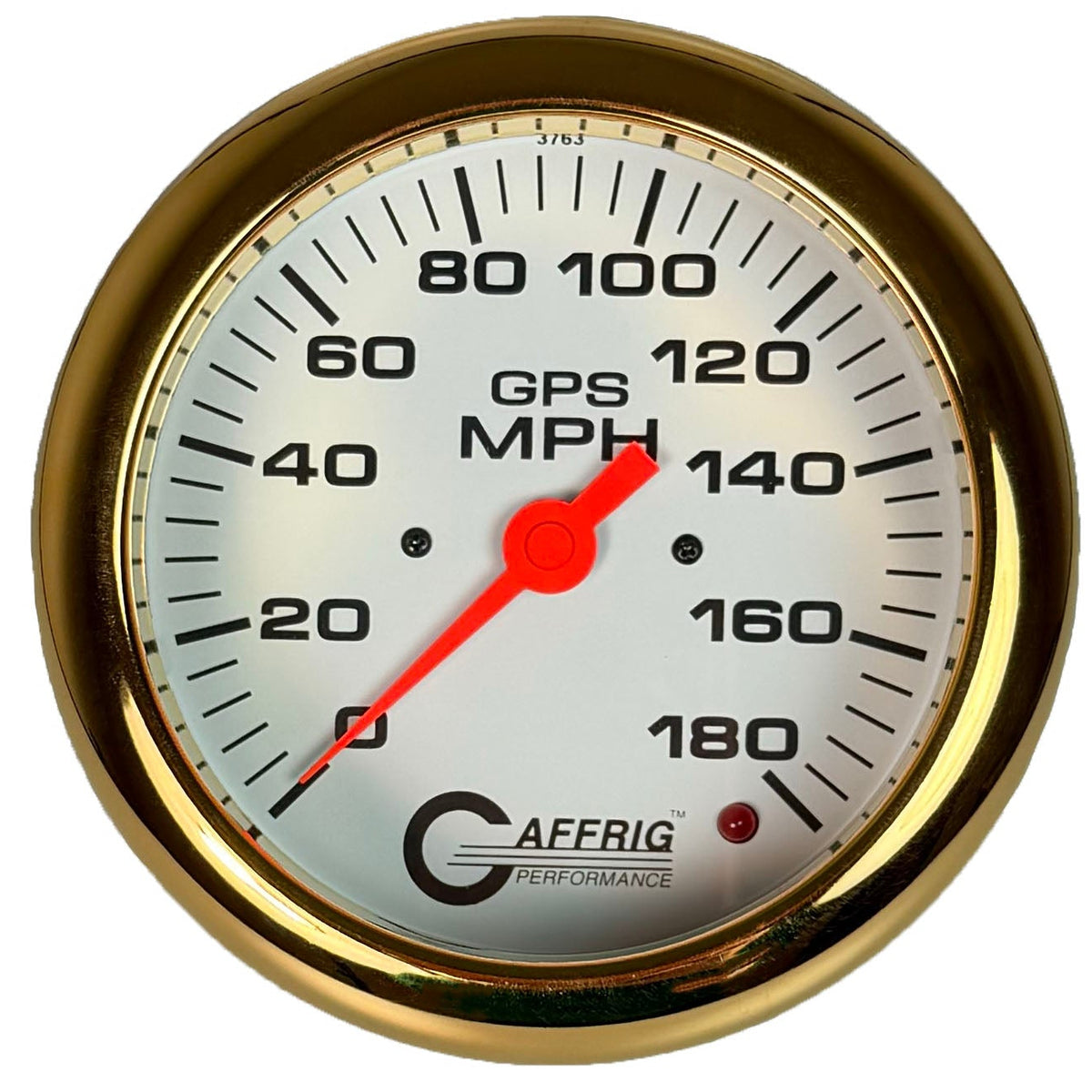 GAFFRIG PART #4546 4 5/8 INCH GPS ANALOG 180 MPH SPEEDOMETER MARINE BOAT GAUGE KIT WHITE
