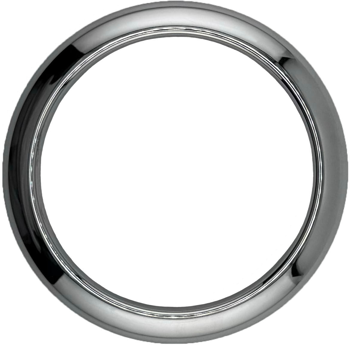 GAFFRIG PART #458 GAUGE RIM FAT 4 5/8 INCH DIAMETER CHROME