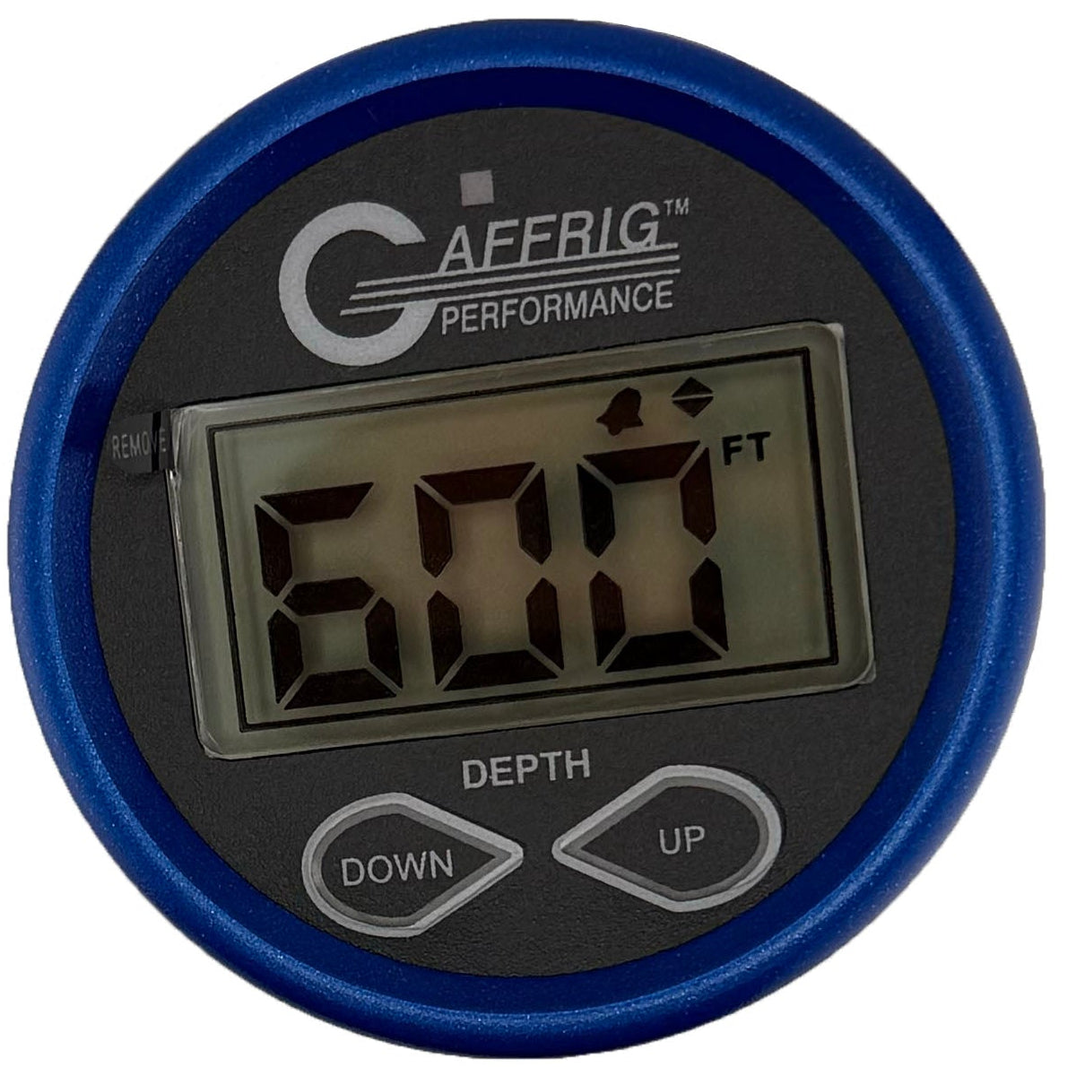 GAFFRIG PART #5003 2 INCH HIGH PERFORMANCE DIGITAL DEPTH SOUNDER MARINE BOAT GAUGE KIT BLACK W/ALARM - BLACK