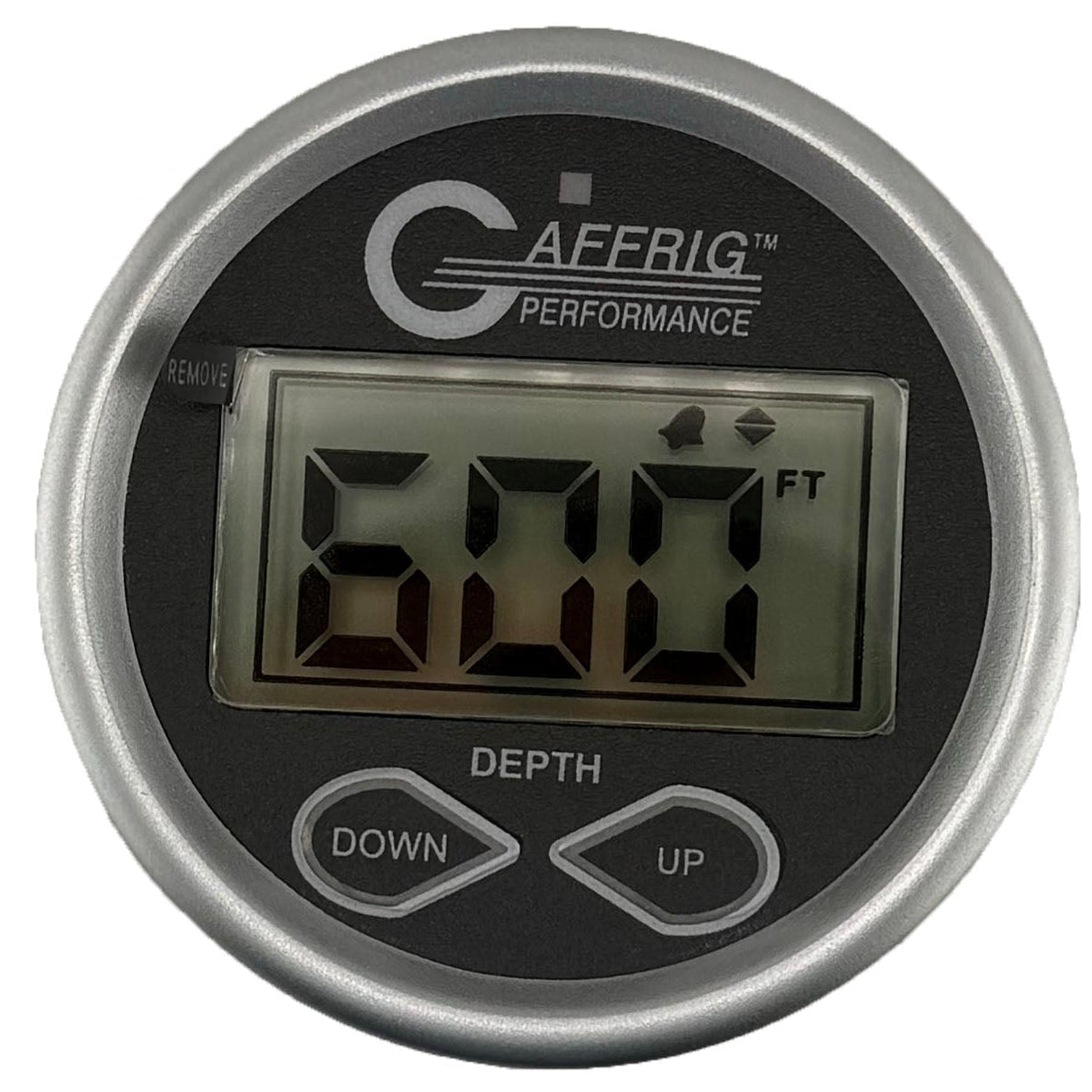 GAFFRIG PART #5003 2 INCH HIGH PERFORMANCE DIGITAL DEPTH SOUNDER MARINE BOAT GAUGE KIT BLACK W/ALARM - BLACK