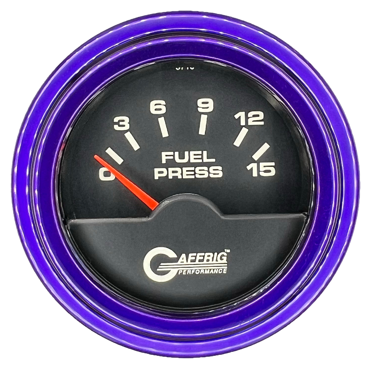 #5006 2 INCH ELECTRIC FUEL PRESS. 0-15 PSI Black Purple / Step