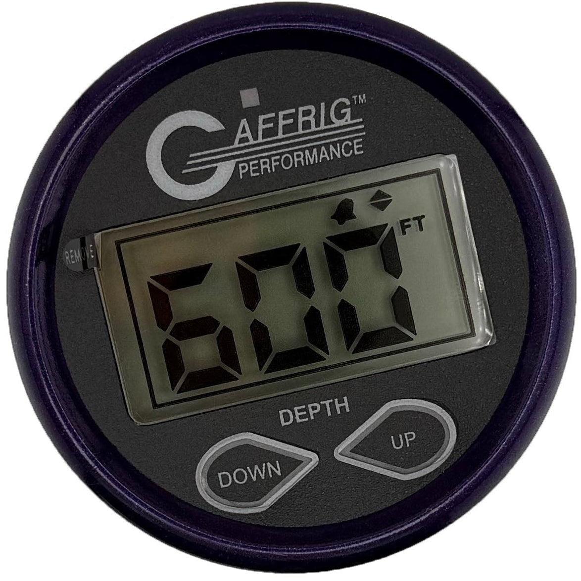 GAFFRIG PART #5007 2 INCH HIGH PERFORMANCE DIGITAL DEPTH SOUNDER MARINE BOAT GAUGE KIT-BLACK- W/ALARM AIR & WATER TEMP. AND TRANSDUCER