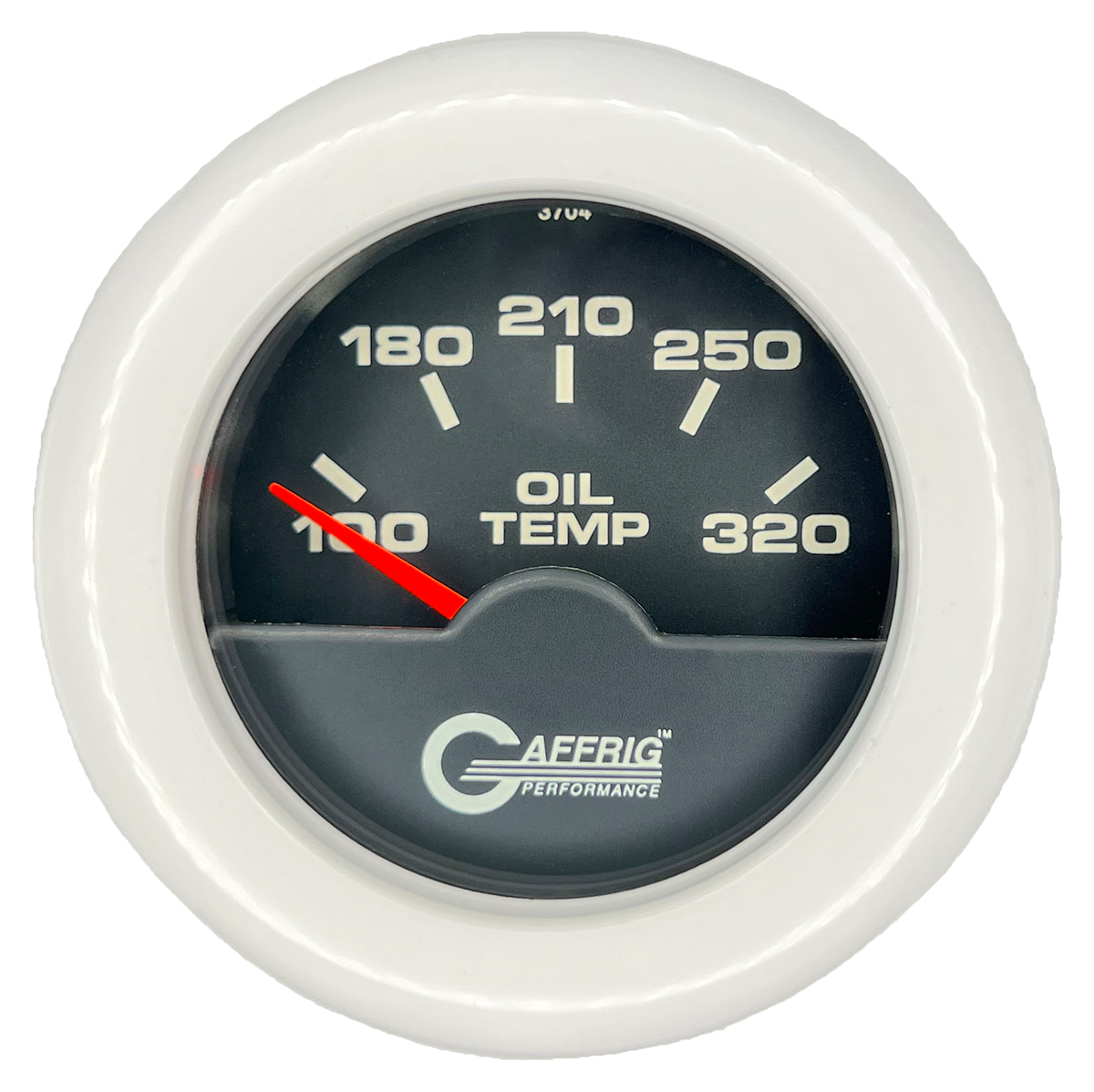 #5020 2 INCH ELECTRIC OIL TEMP. 100-320 F Black White / Step