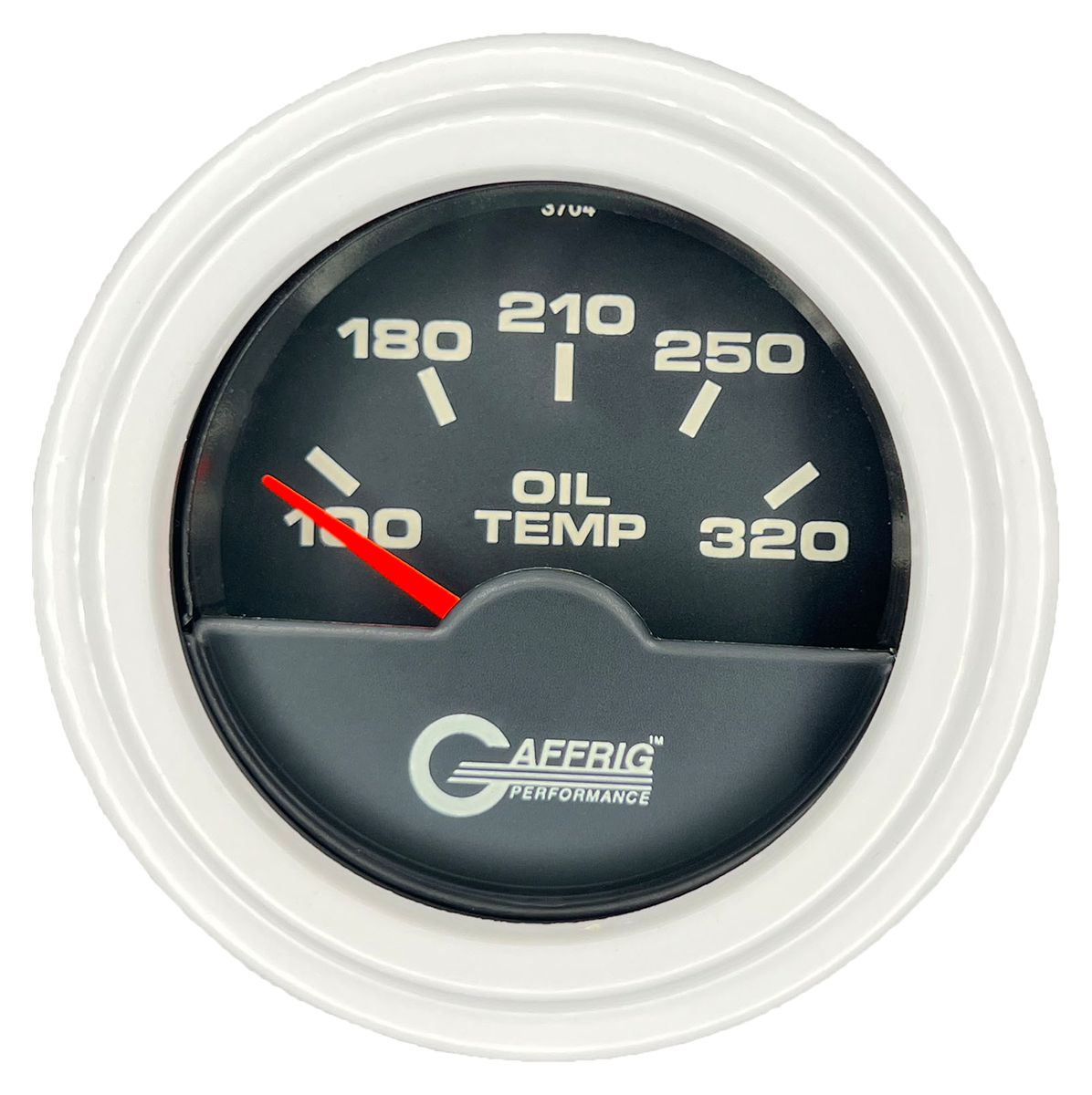 #5020 2 INCH ELECTRIC OIL TEMP. 100-320 F Black White / Step