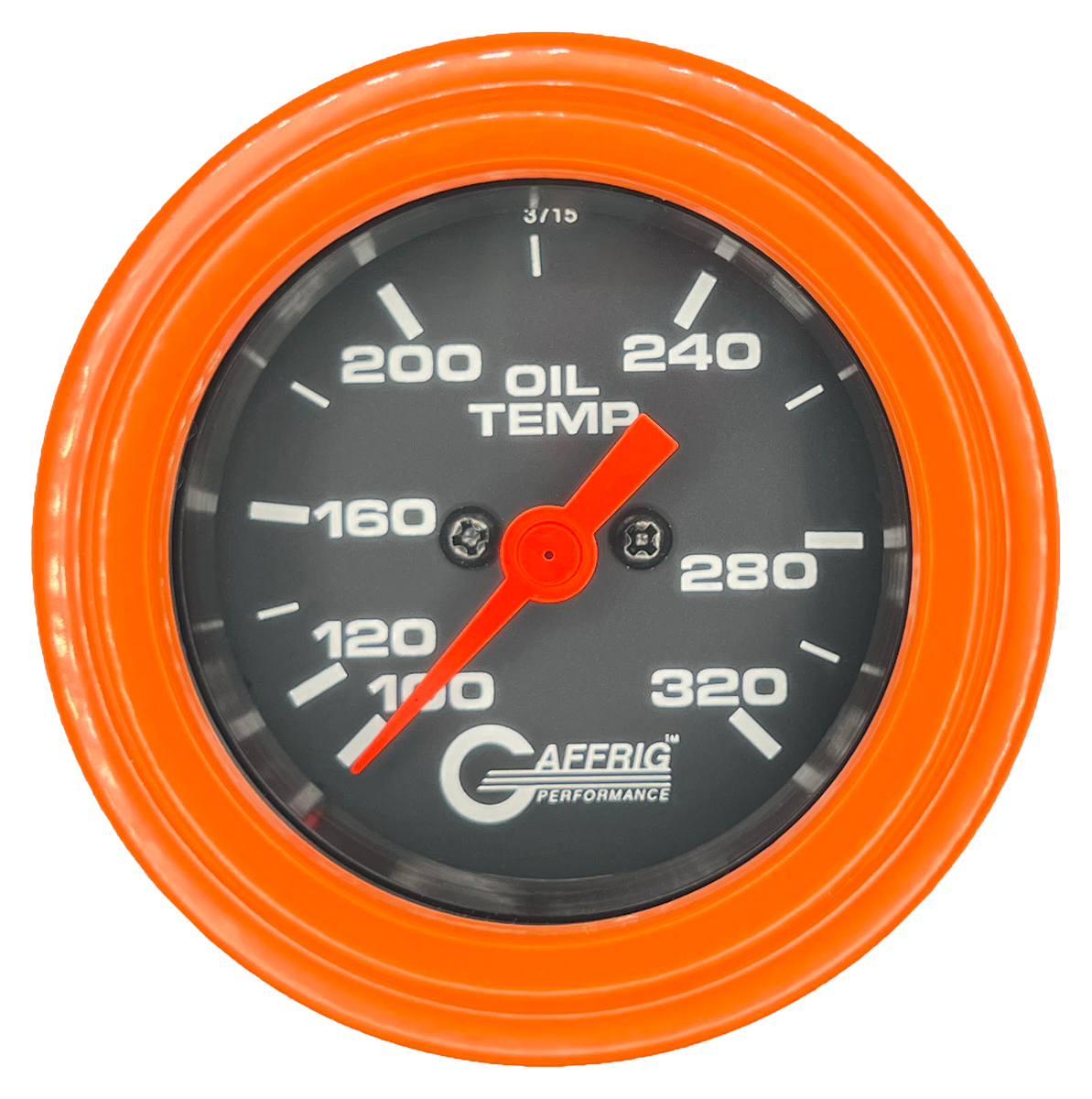 #5022 2 INCH ELECTRIC OIL TEMP. 100-320 F Black Orange / Step