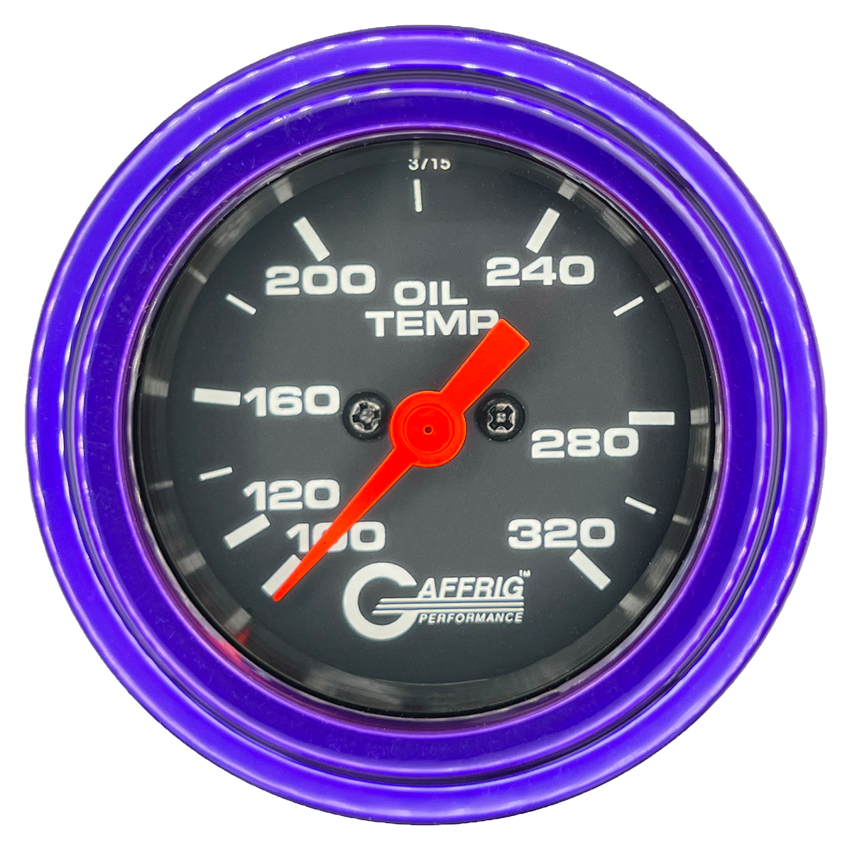 #5022 2 INCH ELECTRIC OIL TEMP. 100-320 F Black Purple / Step