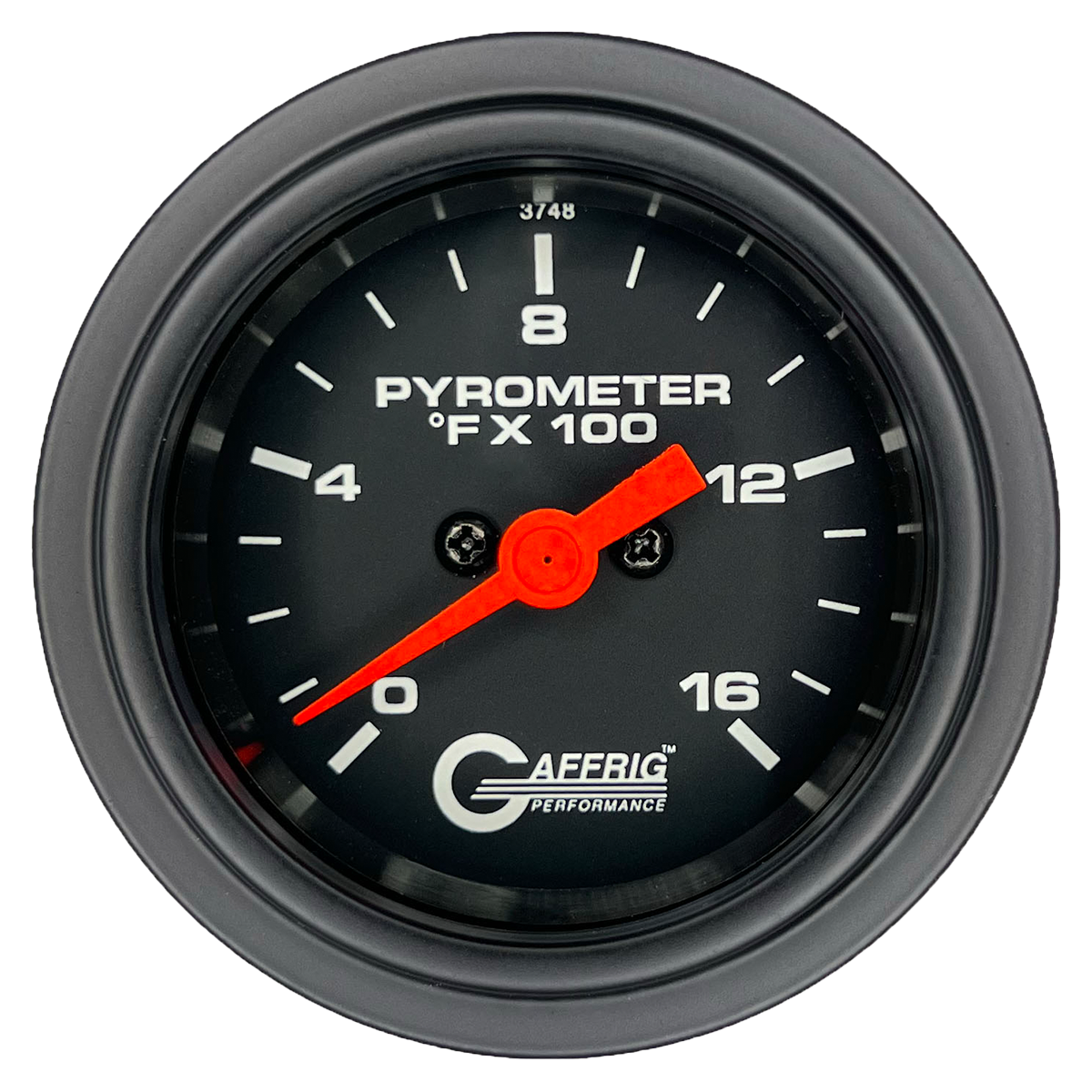 #5024 2 INCH ELECTRIC PYROMETER 0-1600 F Black Black / Step