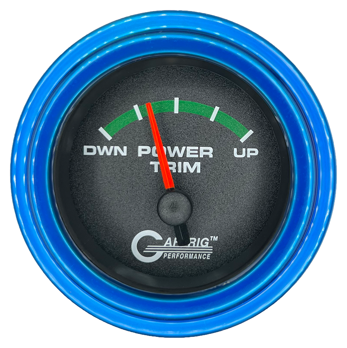 #5026 2 INCH ELECTRIC TRIM METER MERCURY Black Blue / Step