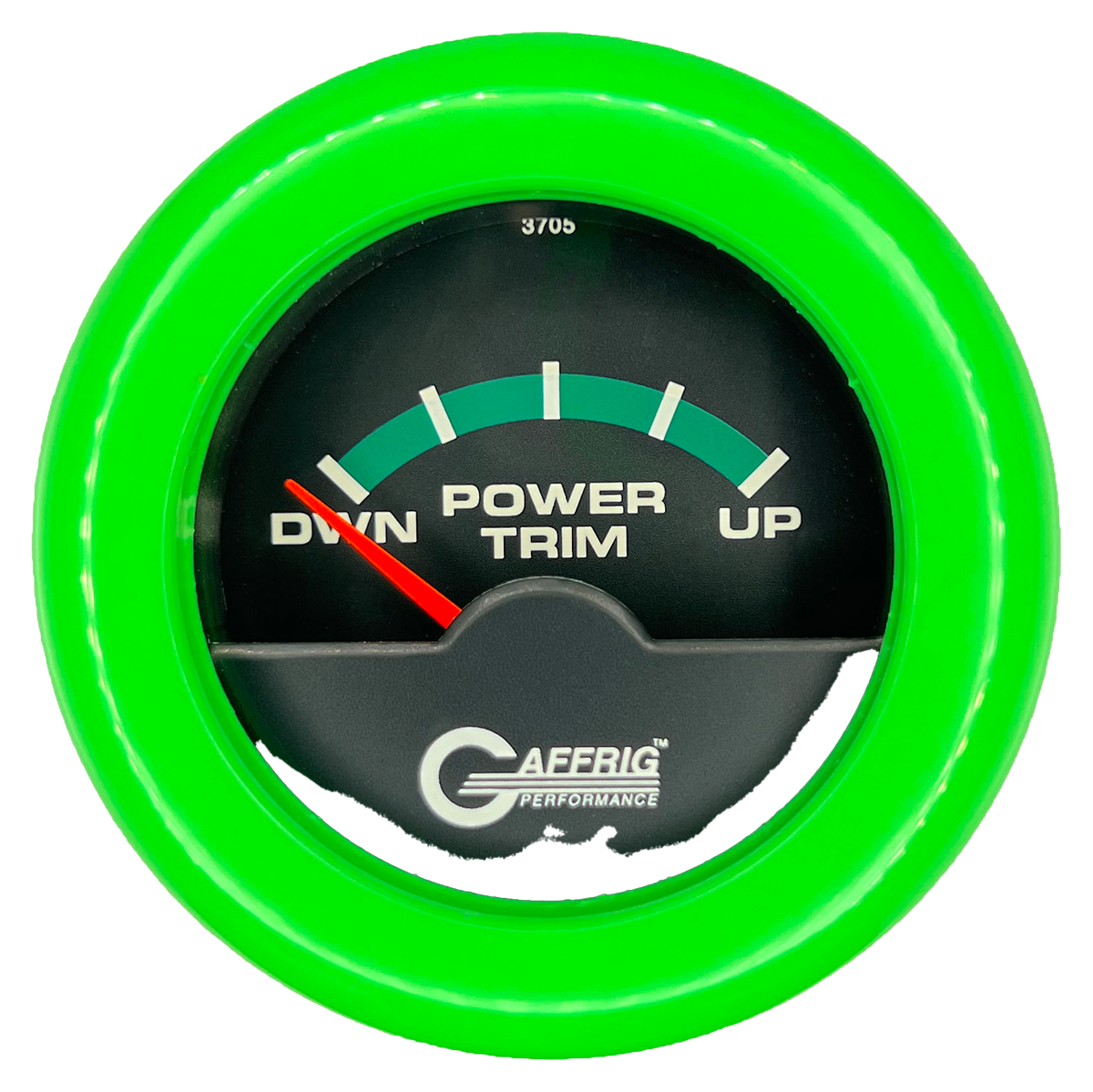 #5028 2 INCH ELECTRIC TRIM METER OMC Black Lime Green / Step
