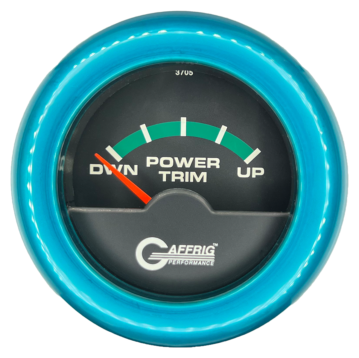 #5028 2 INCH ELECTRIC TRIM METER OMC Black Teal / Step