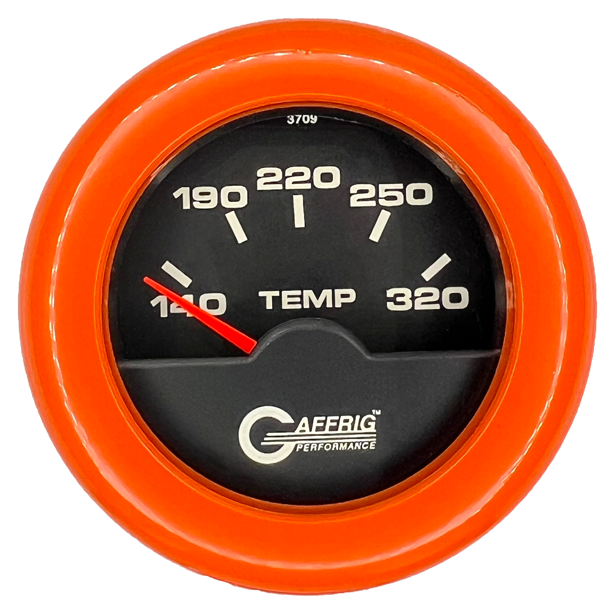 #5030 2 INCH ELECTRIC TRANS. TEMP. 140-320 F Black Orange / Step