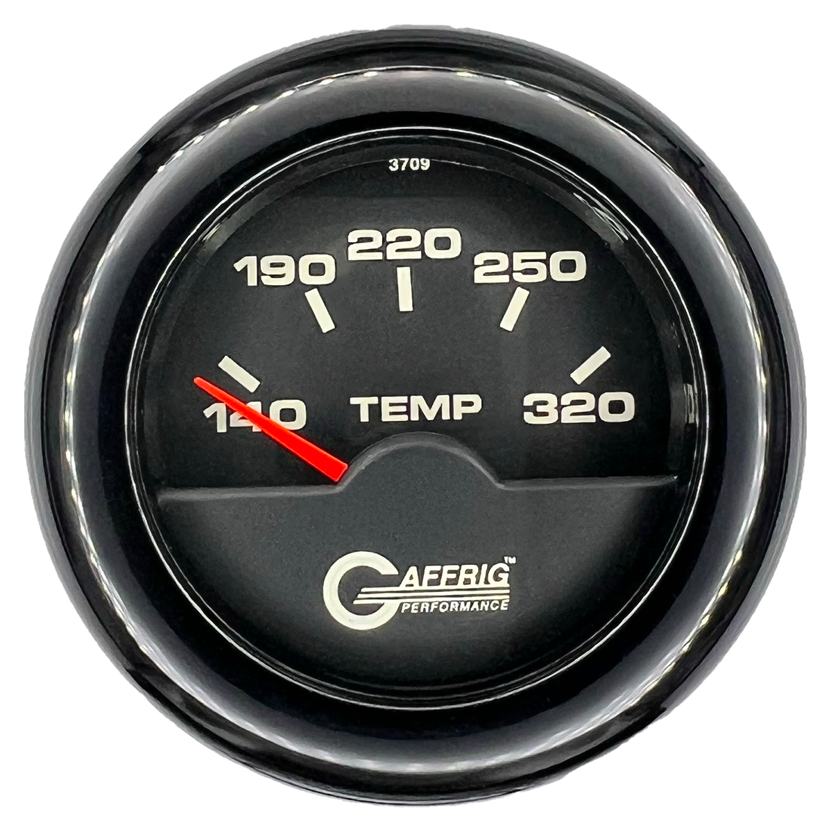 #5030 2 INCH ELECTRIC TRANS. TEMP. 140-320 F Black Black / Fat