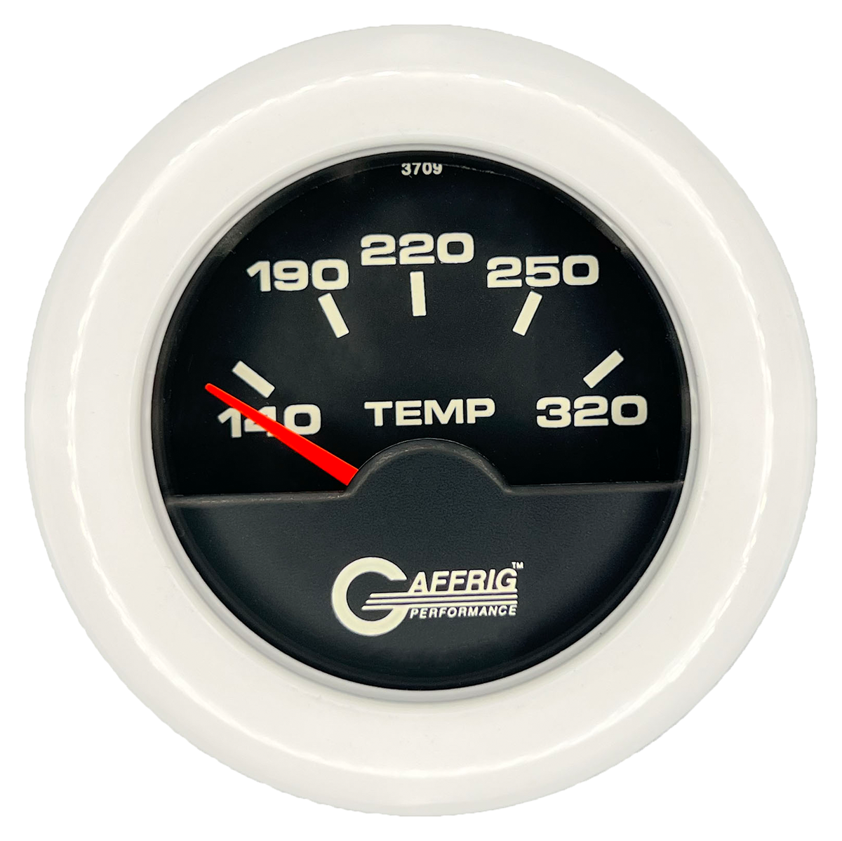 #5030 2 INCH ELECTRIC TRANS. TEMP. 140-320 F Black White / Step