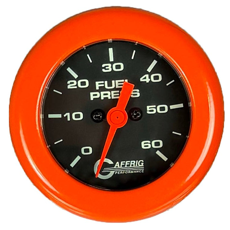 GAFFRIG PART #5050 2 INCH ELECTRIC FUEL PRESSURE MARINE BOAT GAUGE 0-60 PSI - BLACK