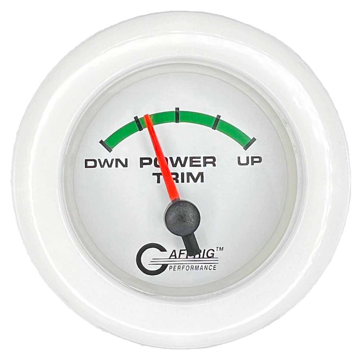 #5528 2 INCH ELECTRIC TRIM METER OMC White White / Fat