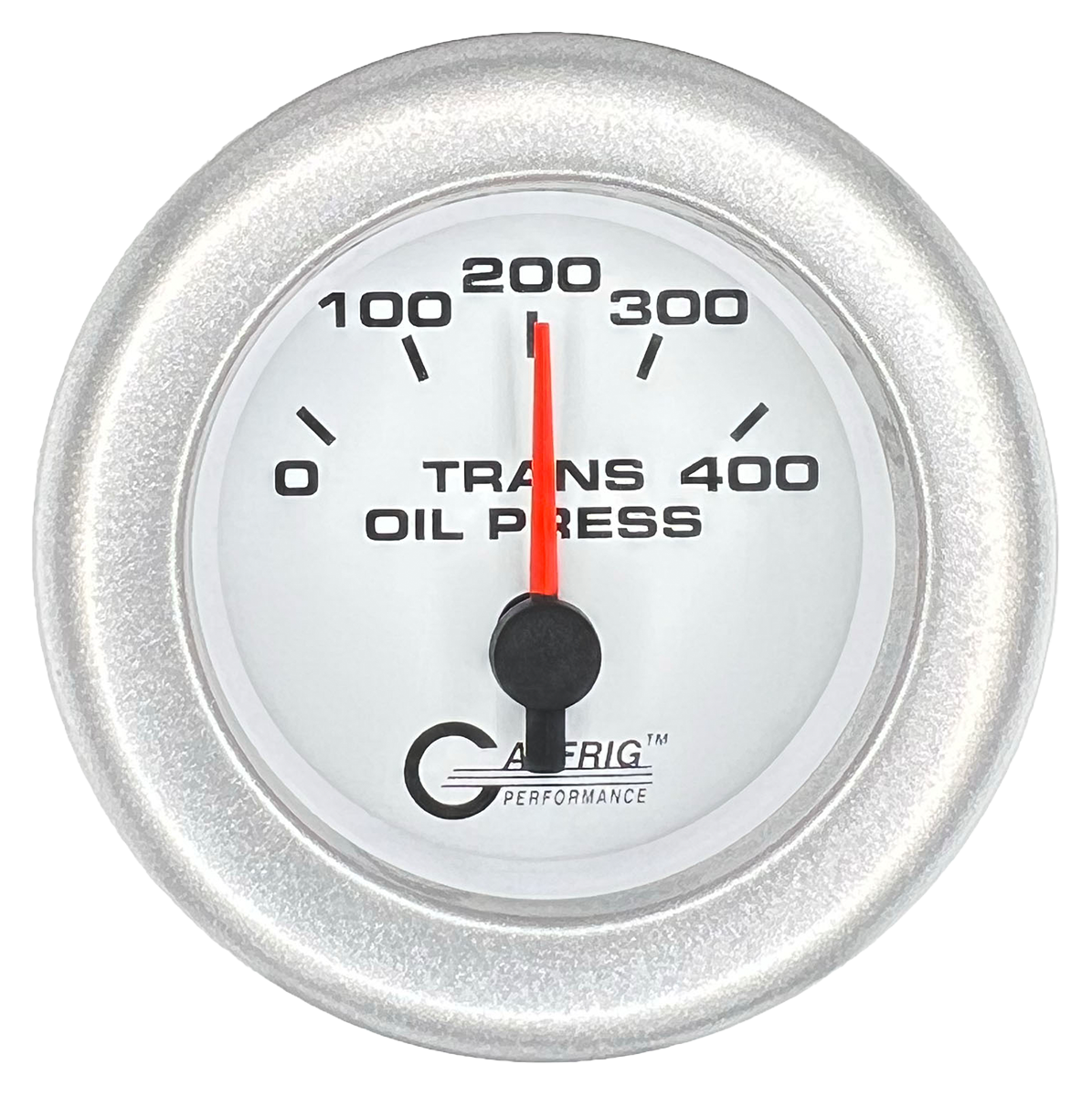 #5529 2 INCH ELECTRIC TRANS. PRESSURE 0-400 PSI White Platinum / Step