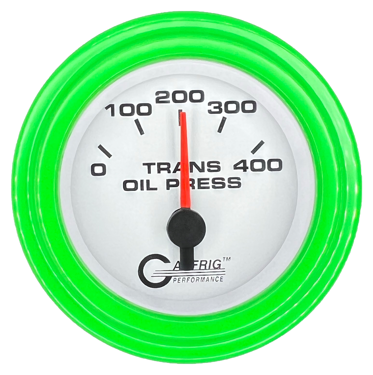 #5529 2 INCH ELECTRIC TRANS. PRESSURE 0-400 PSI White Lime Green / Step