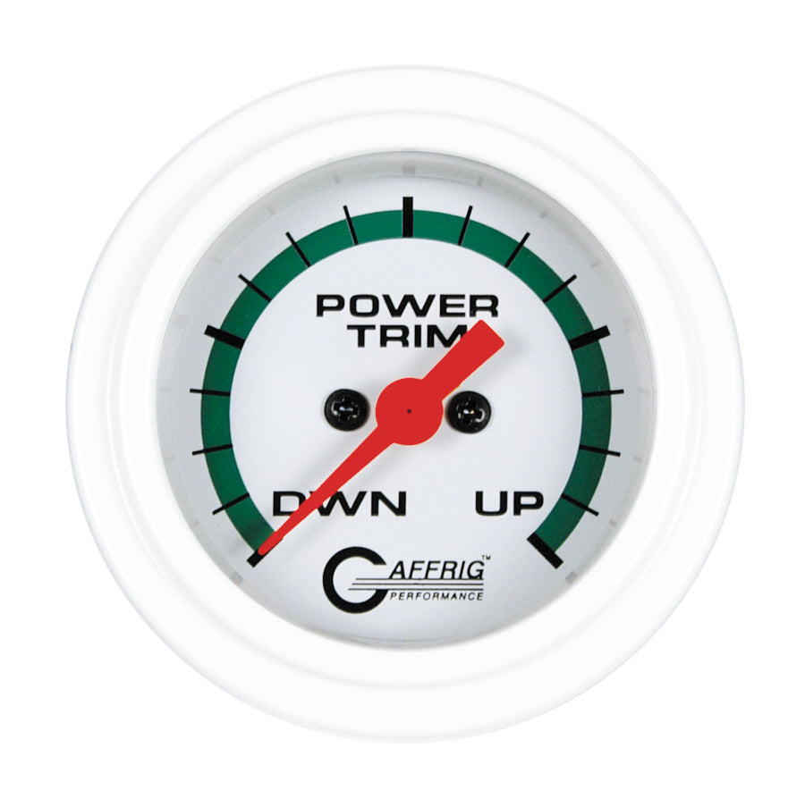 GAFFRIG PART #5052 2 INCH ELECTRIC TRIM METER MERCURY MARINE BOAT GAUGE - 270 DEGREE SWEEP BLACK