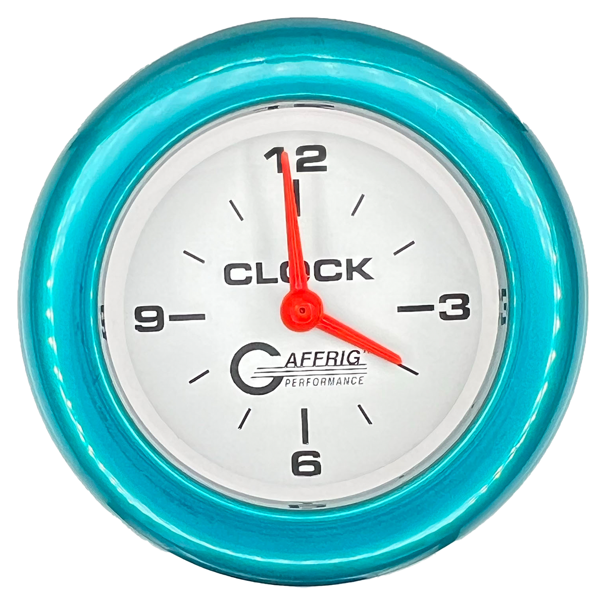 #5554 2 INCH ELECTRIC CLOCK WHITE Teal / Step