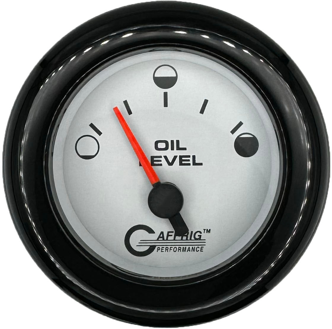 GAFFRIG PART #5556 2 INCH ELECTRIC OIL LEVEL MARINE BOAT GAUGE WHITE