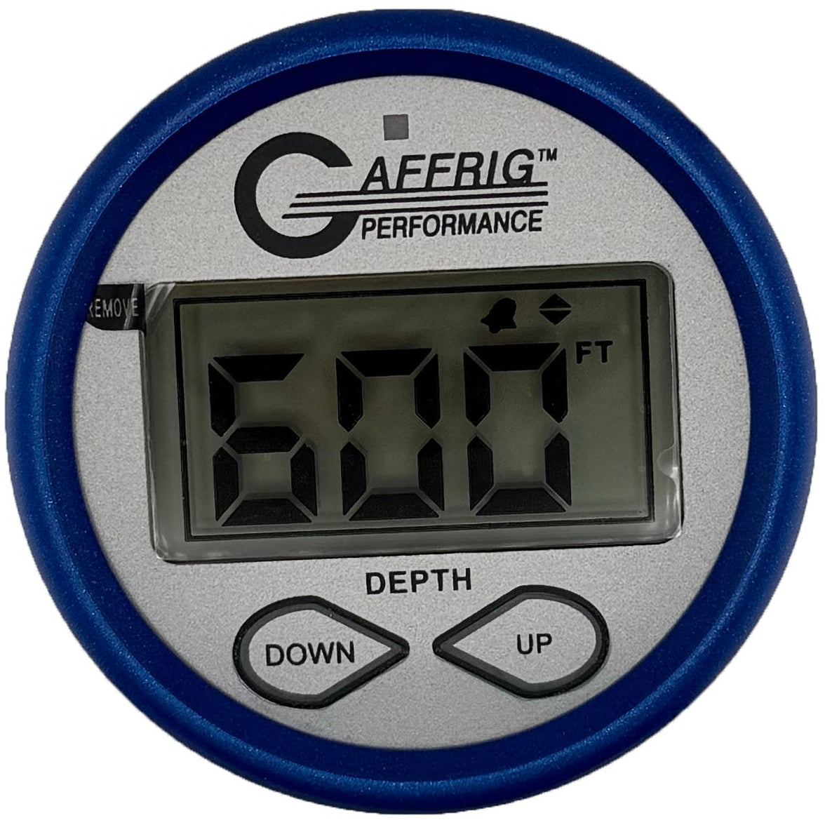 GAFFRIG PART #5801 2 INCH HIGH PERFORMANCE DIGITAL DEPTH SOUNDER MARINE BOAT GAUGE KIT-PLATINUM W/ALARM