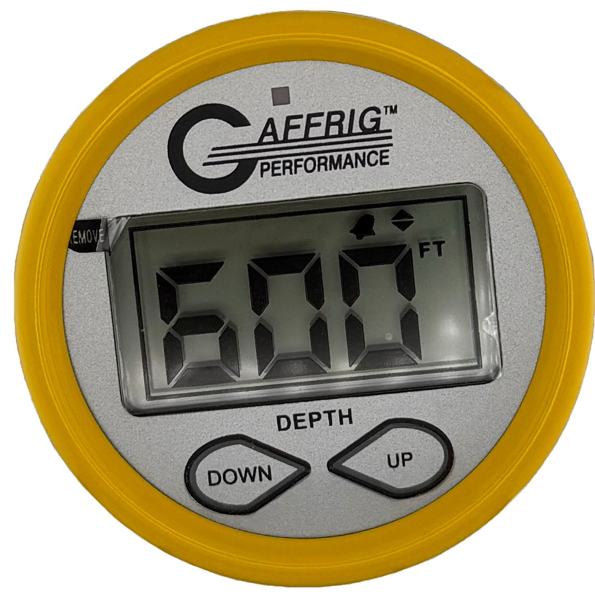 GAFFRIG PART #5801 2 INCH HIGH PERFORMANCE DIGITAL DEPTH SOUNDER MARINE BOAT GAUGE KIT-PLATINUM W/ALARM