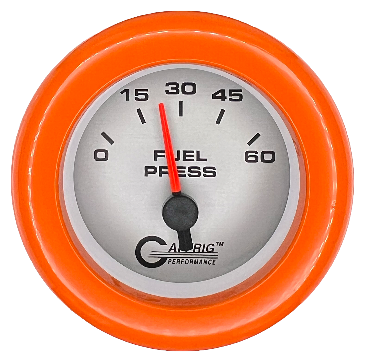 #5808 2 INCH ELECTRIC FUEL PRESS. 0-60 PSI PLATINUM Orange / Step