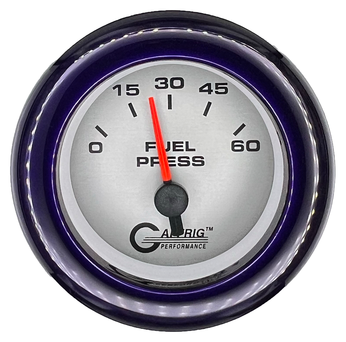 #5808 2 INCH ELECTRIC FUEL PRESS. 0-60 PSI PLATINUM Purple / Step