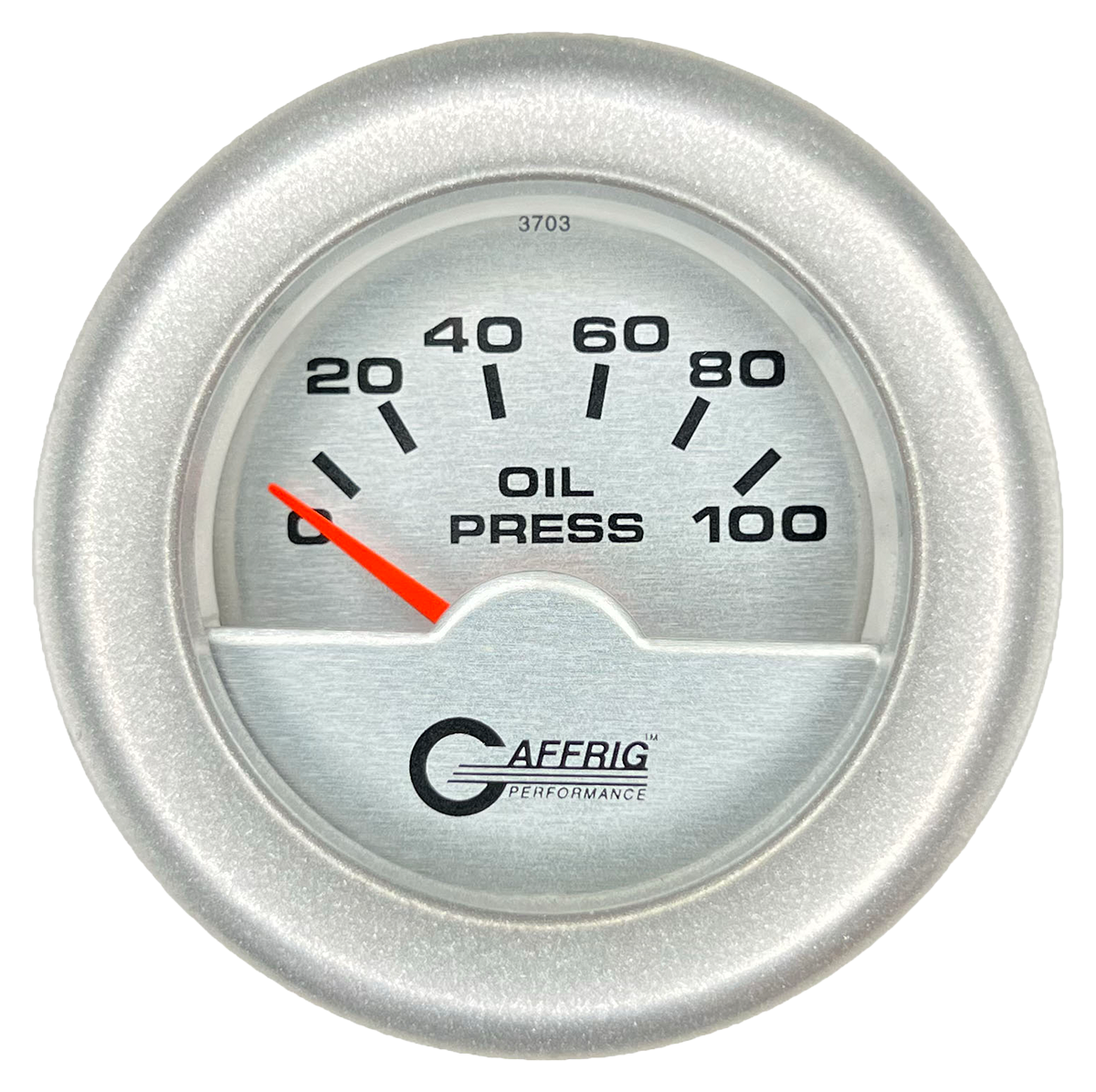 #5812 2 INCH ELECTRIC OIL PRESSURE 0-100 PSI PLATINUM Platinum / Fat