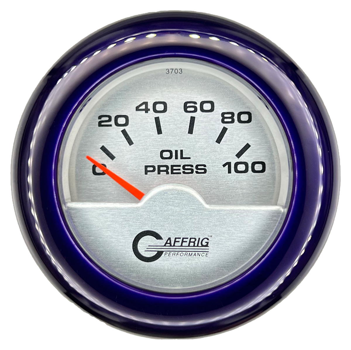 #5812 2 INCH ELECTRIC OIL PRESSURE 0-100 PSI PLATINUM Purple / Step