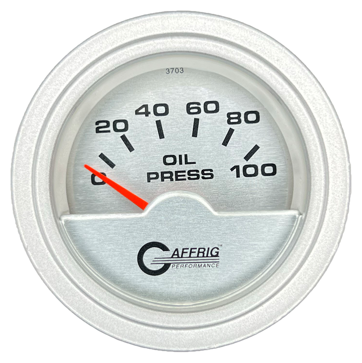 #5812 2 INCH ELECTRIC OIL PRESSURE 0-100 PSI PLATINUM Platinum / Step