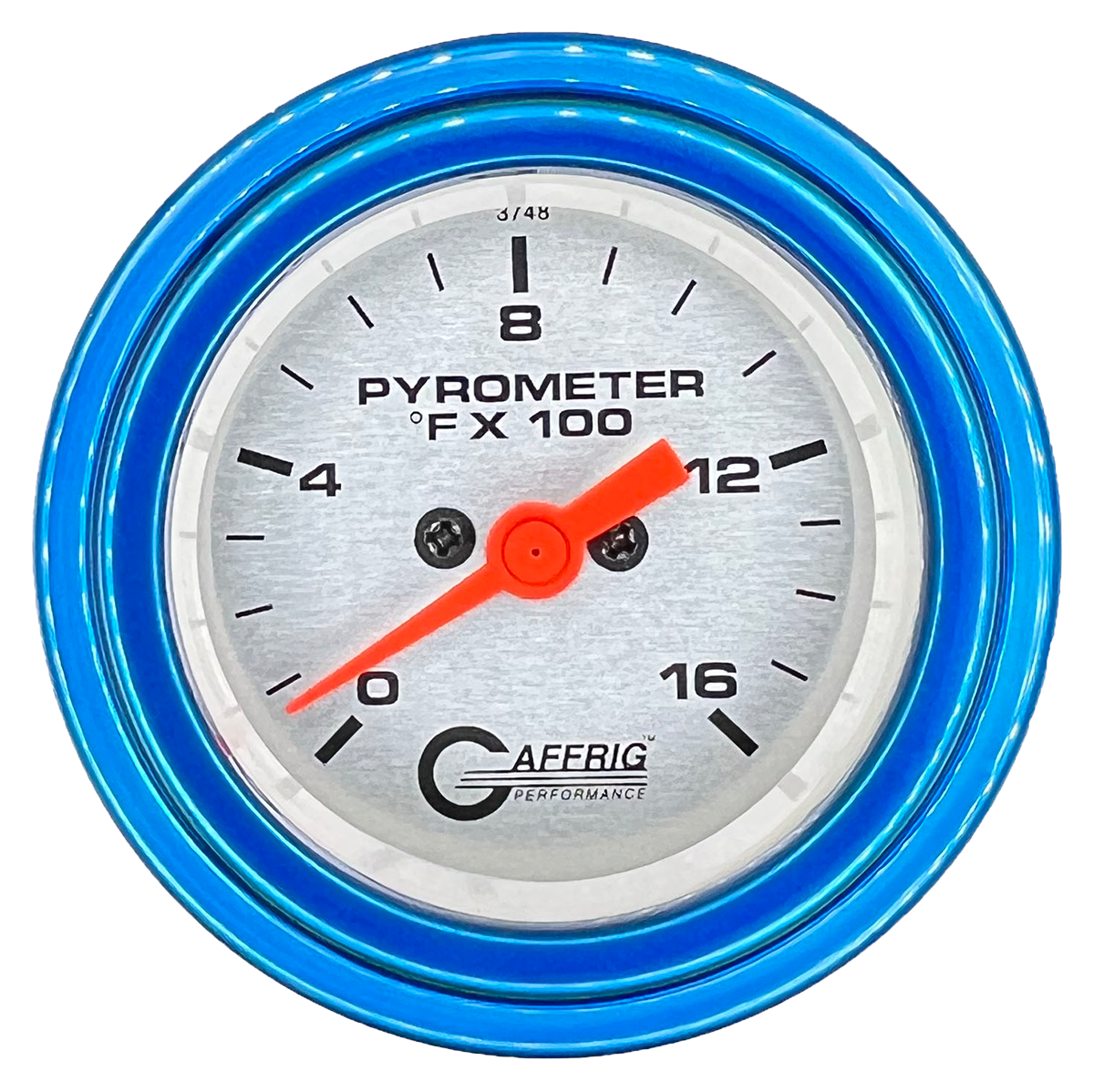 #5824 2 INCH ELECTRIC PYROMETER 0-1600 F PLATINUM Blue / Step
