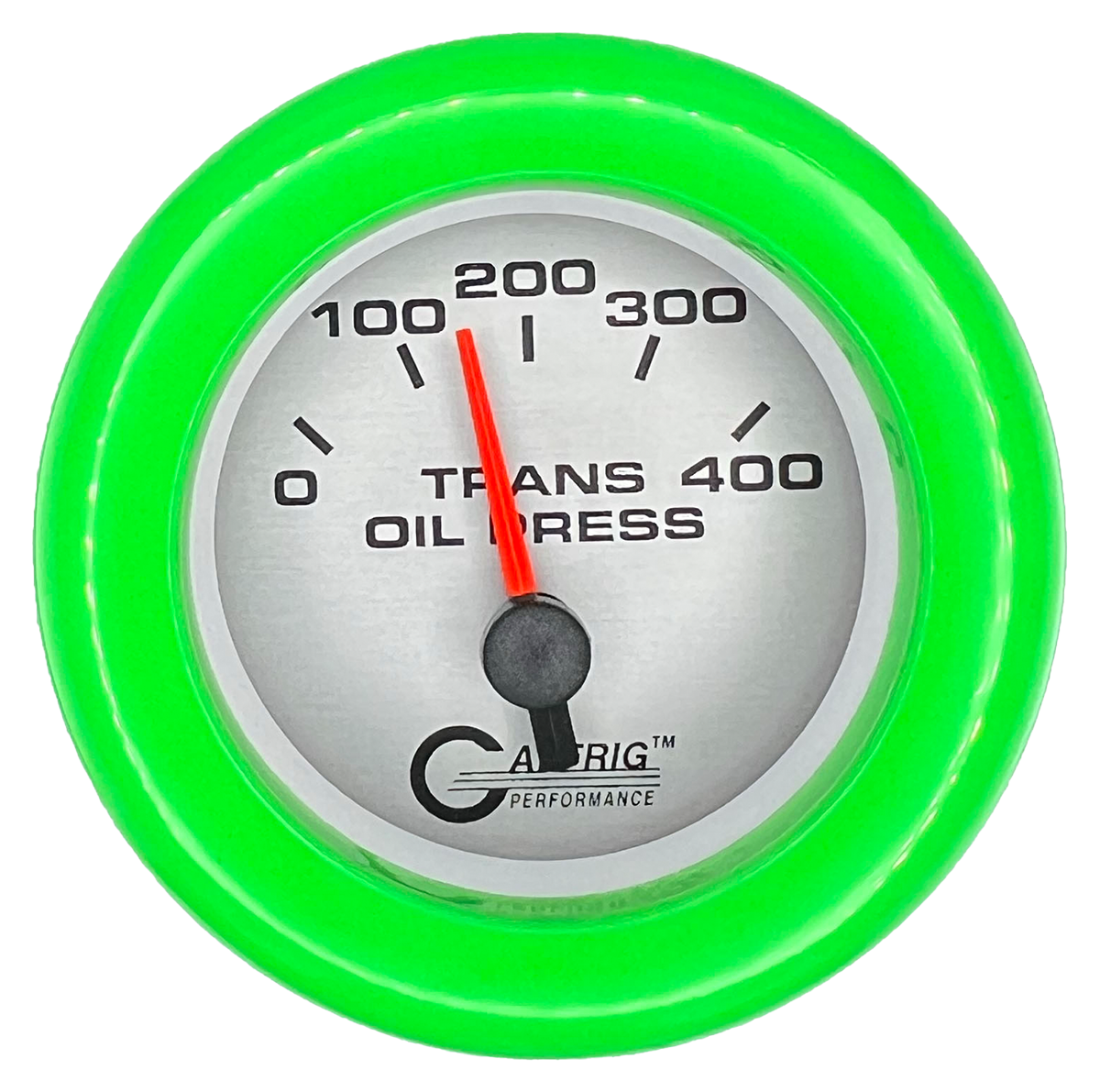 #5829 2 INCH ELECTRIC TRANS. PRESSURE 0-400 PSI PLATINUM Lime Green / Step