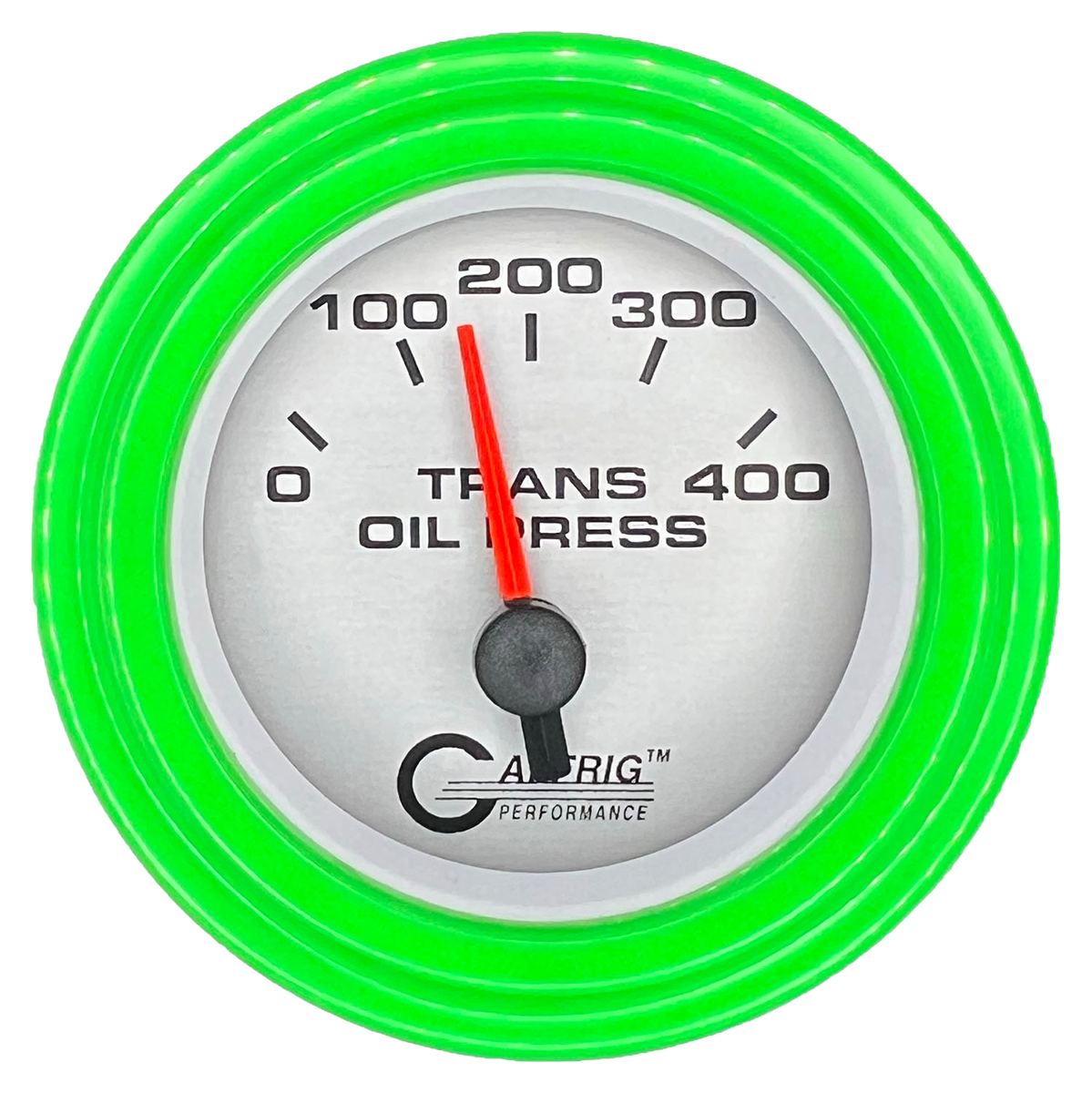 #5829 2 INCH ELECTRIC TRANS. PRESSURE 0-400 PSI PLATINUM Lime Green / Step
