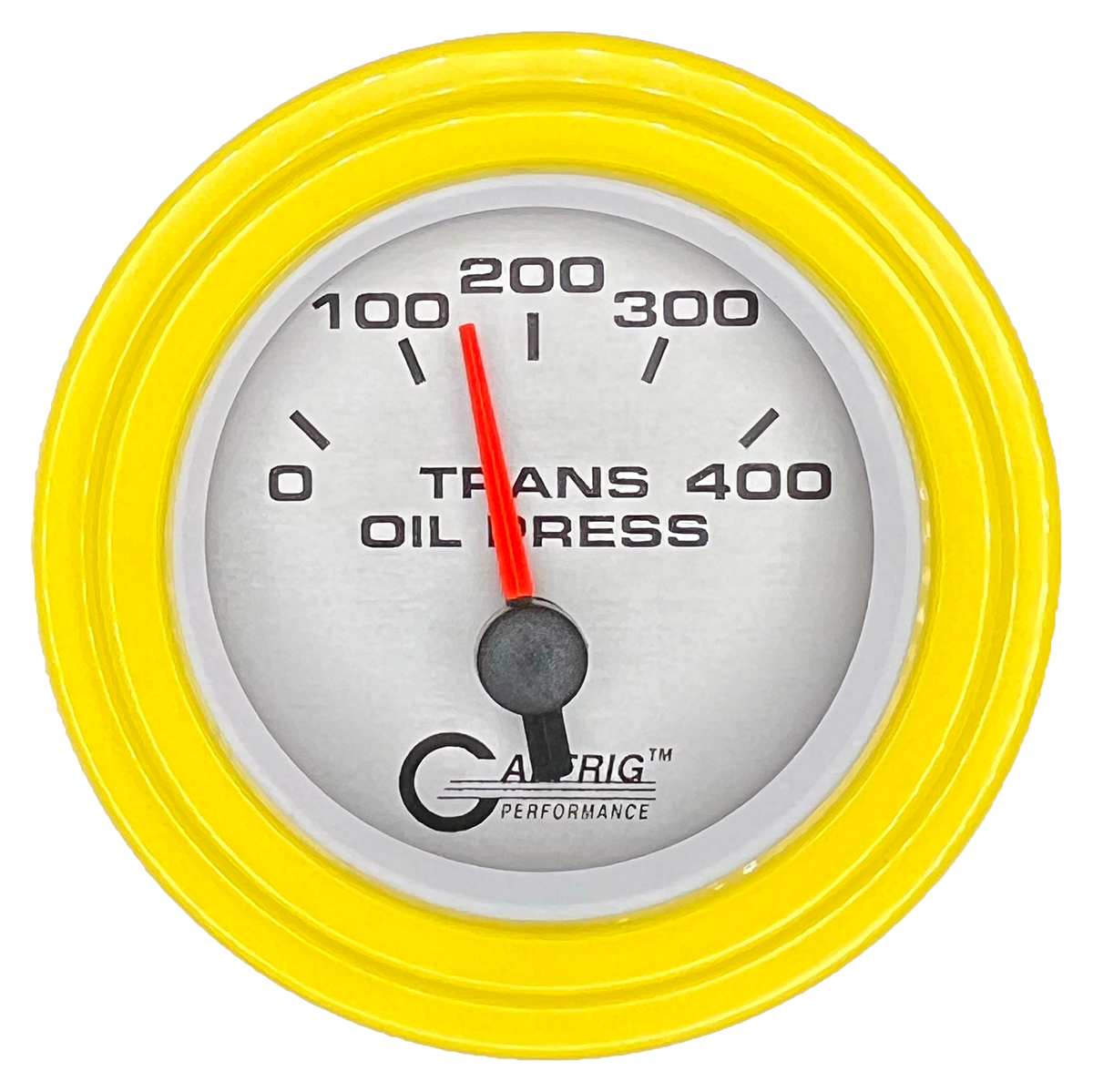 #5829 2 INCH ELECTRIC TRANS. PRESSURE 0-400 PSI PLATINUM Yellow / Step