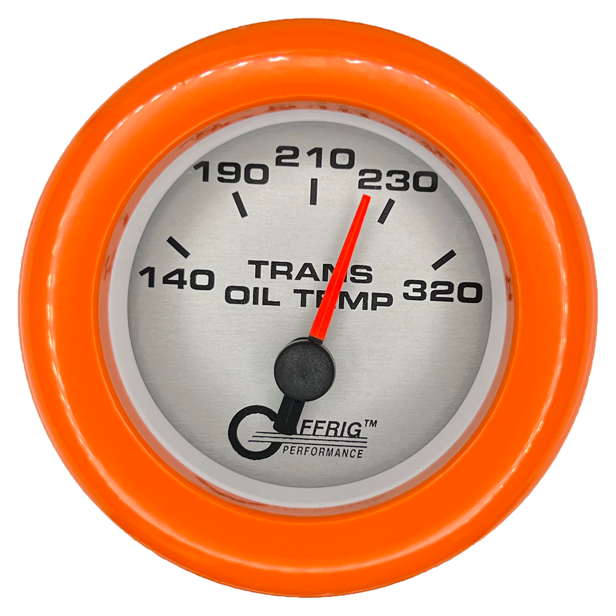 #5830 2 INCH ELECTRIC TRANS. TEMP. 140-320 F PLATINUM Orange / Step