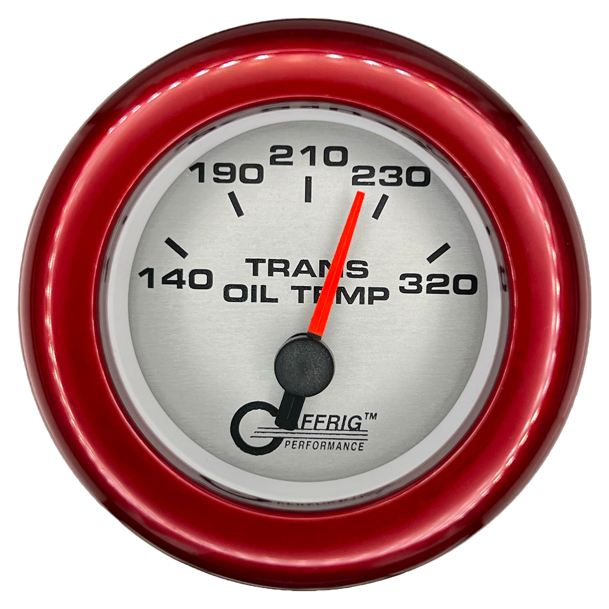 #5830 2 INCH ELECTRIC TRANS. TEMP. 140-320 F PLATINUM Red / Step