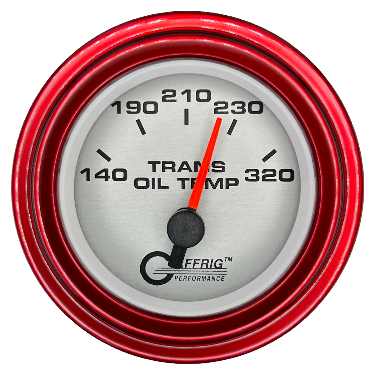 #5830 2 INCH ELECTRIC TRANS. TEMP. 140-320 F PLATINUM Red / Step