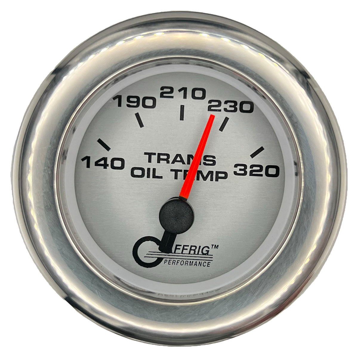 #5830 2 INCH ELECTRIC TRANS. TEMP. 140-320 F PLATINUM Chrome / Step