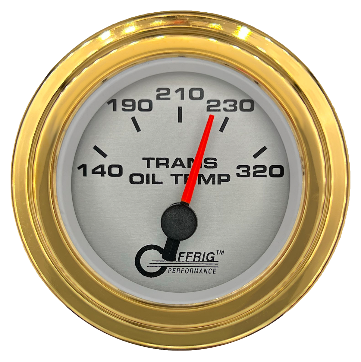 #5830 2 INCH ELECTRIC TRANS. TEMP. 140-320 F PLATINUM Gold / Step