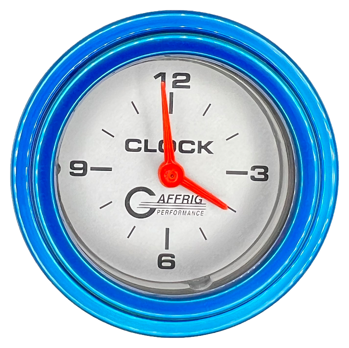 #5854 2 INCH ELECTRIC CLOCK PLATINUM Blue / Step